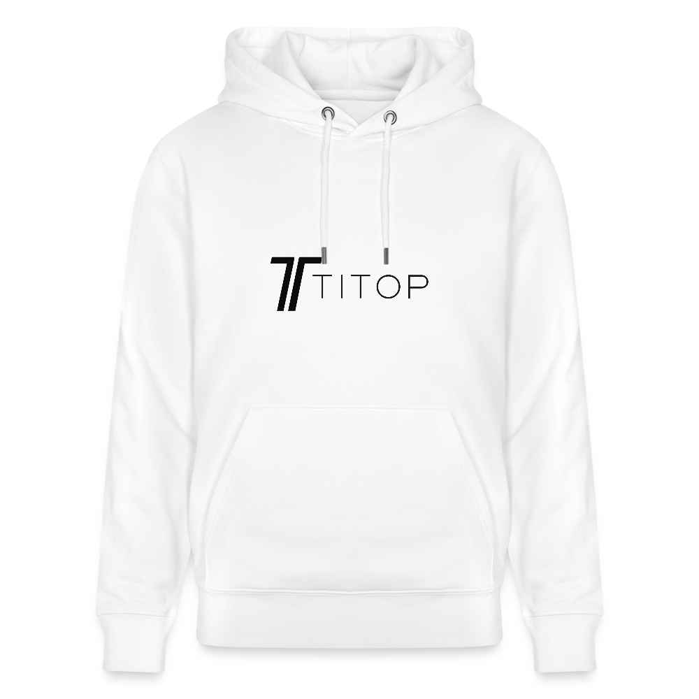 TITOP weißer Hoodie - 100 % Baumwolle (Bio) - Weiß